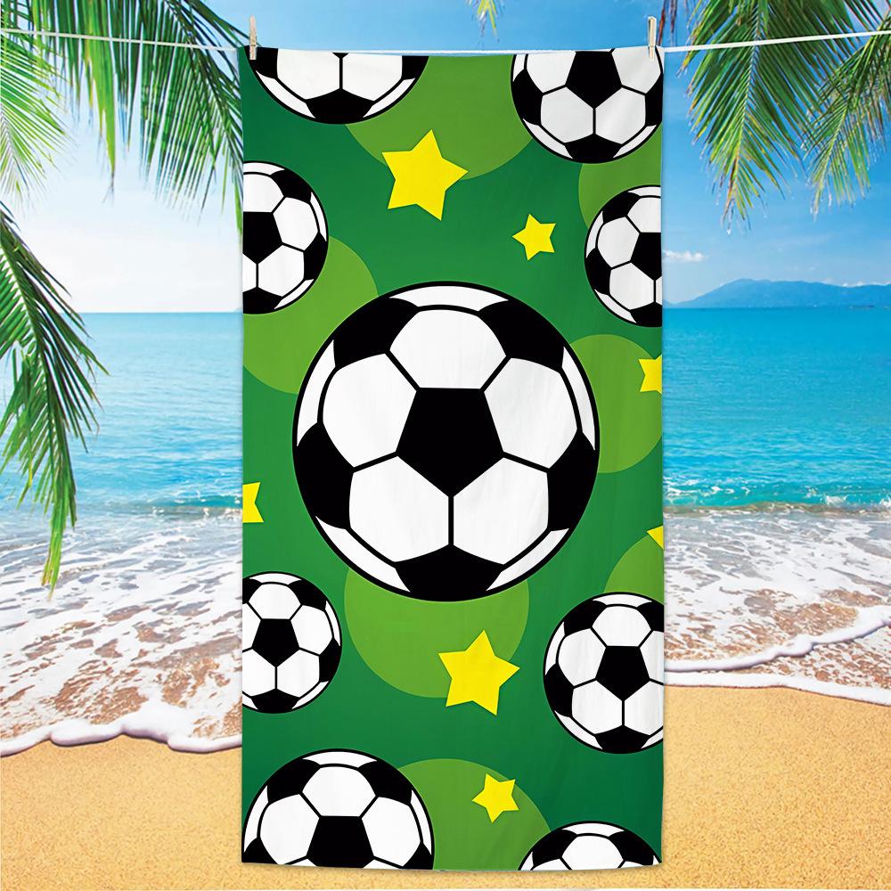 Neues Fußball-Strandtuch Weltmeisterschafts-Thema Mikrofaser-Strandtuch für Erwachsene Großes Strandtuch