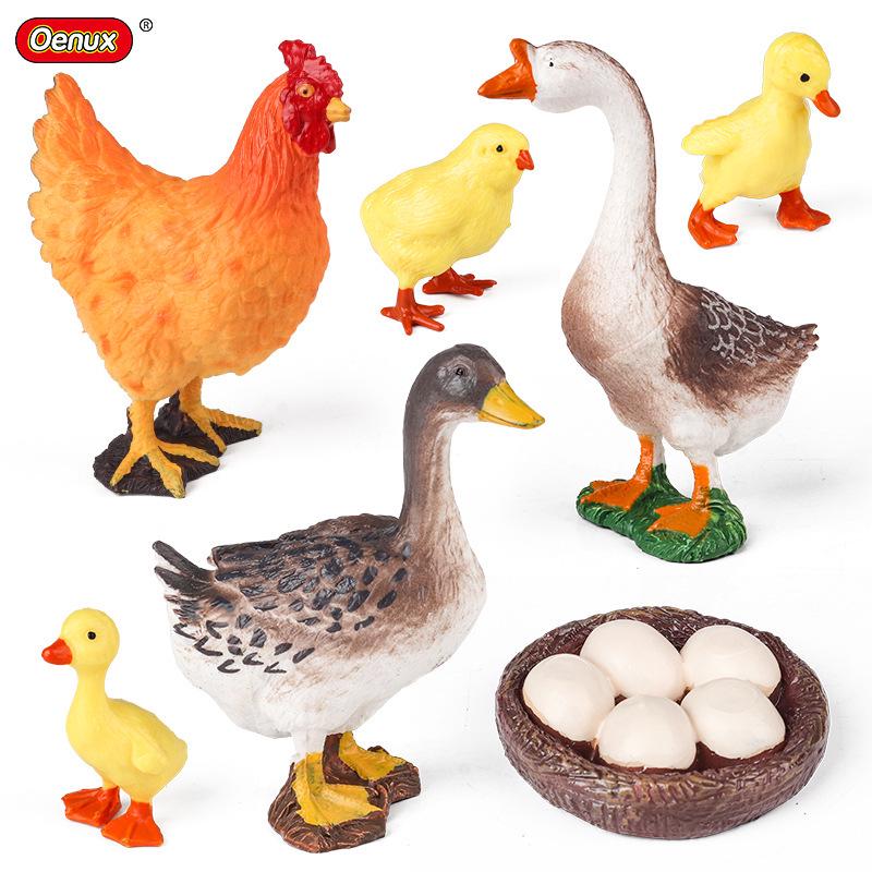 Poultry Science Simulation Toy Set: Hen, Duck, Goose Birth & Egg Laying