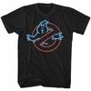 The Real Ghost Busters Movie Logo In Neon Lights Men's T Shirt