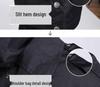 Military-Style Extra Long Reflective Winter Overcoat - Cold-Proof Security Guard Uniform with Cotton Insulation