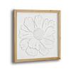 French Retro Floral Relief Living Room, Modern Foyer Bedroom with Framed Decorative Painting