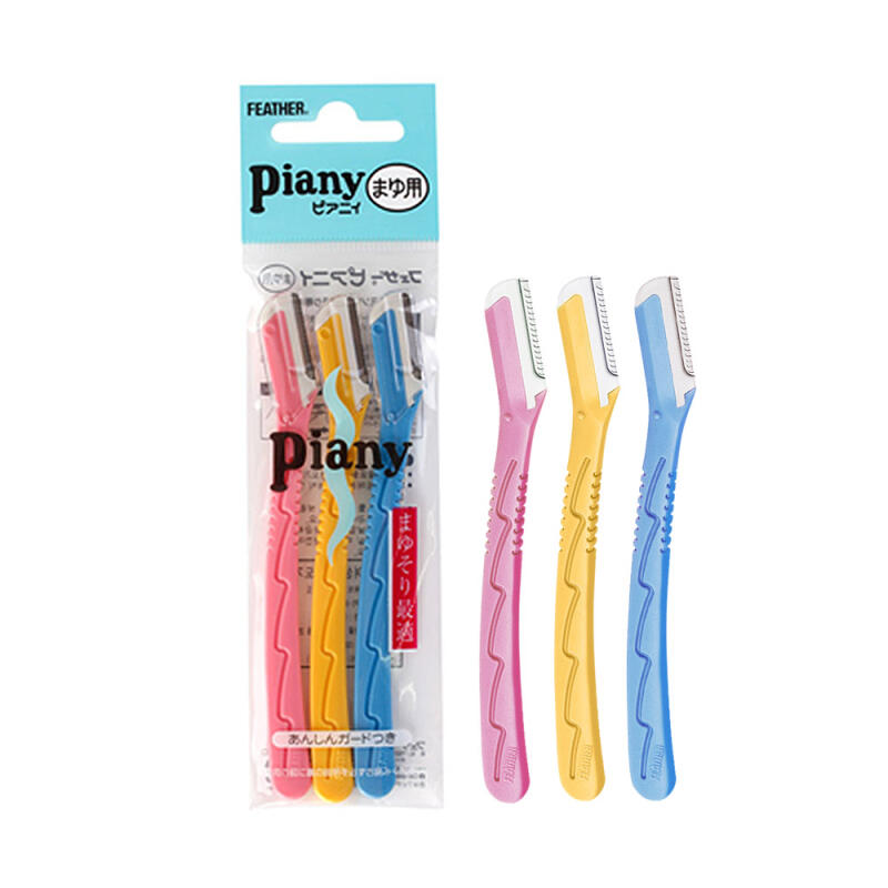 Feather eyebrow short blade razor piany-ml 3p Eyebrow short knife 3p