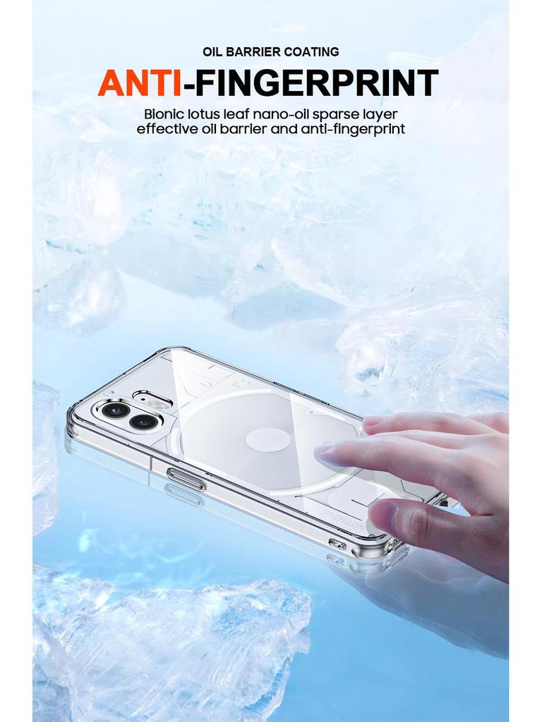 Ultracienkie Przezroczyste Etui TPU+PC dla Nothing Phone 3 i Phone 2