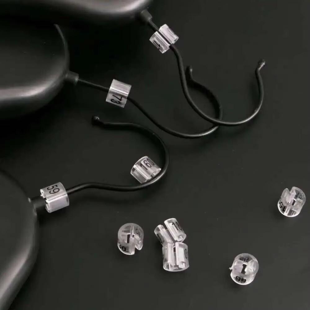 5Pcs Display Accessories Plastic Hanger Clothes Markers Label Ring Shape Size Markers Markers Hanger Tags Garment Sorting