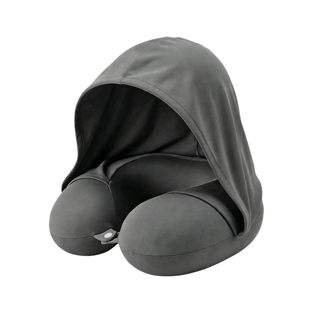 Slow Rebound U-Shaped Neck Pillow Foldable Design Ice Silk Neck Rest Cushion Long Flights