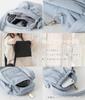 Puff design mini shoulder soft and silver pouch included [Sleeping Sheep] bag, lightweight, hardware, (brown)
