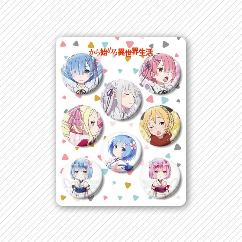 8 stk/sett Anime Fortinning Ryggsekk Merke Brosje Nål Suvenir Klær Veske Ryggsekk Tilbehør Gave Til Venner