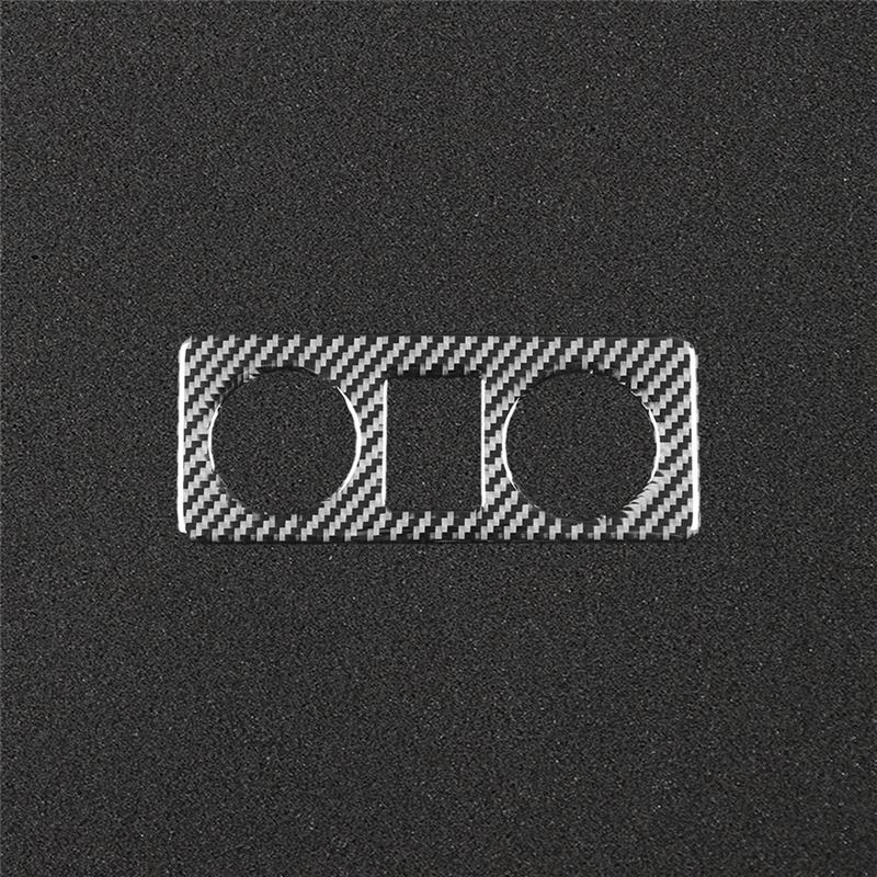For Silverado 2007-2013 Carbon Fiber Car Headlight Switch Control Button Frame Trim Interior Accessories Carbon Fiber Pattern
