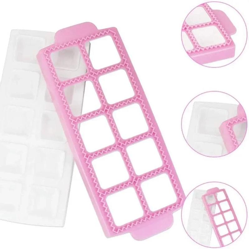 Kitchen Tools 10 with Molds Ravioli Cutter Aluminum Shape Dumplings Mould Dough Press DIY Tools for Making Pastry