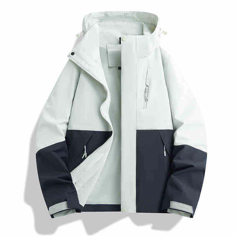 

Водонепроницаемая куртка-ветровка 3-в-1 Woodpecker 2025: Мужская и женская весенне-осенняя куртка для хайкинга с защитой от солнца 5XL