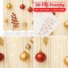 2D Flat Printing  2pcs Festive Elegance(2) Modern Fashionable Curtains Machine Washable Fabric Curtains Decorations For Home