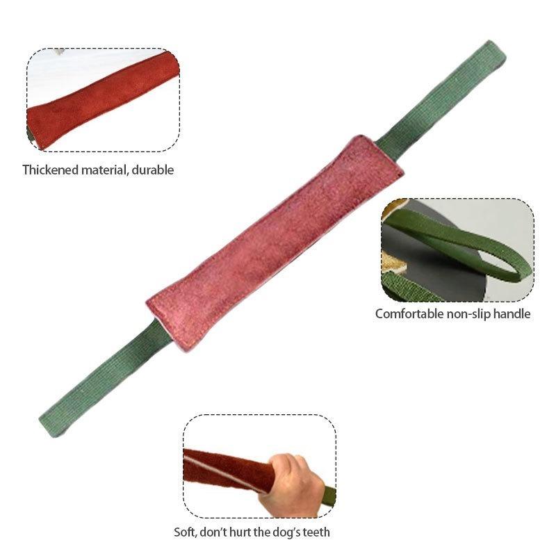 Biting Stick Interactive Training Stick Biting and Picking Up Cowhide Biting Stick Training Dog Pet Toys
