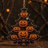 Skeleton Wall Decor for Home Halloween Tree Acrylic Hanging Ornament, Pumpkin Ghost Skull Seasonal Durable Event Decorations Decor, Spooky Pendant