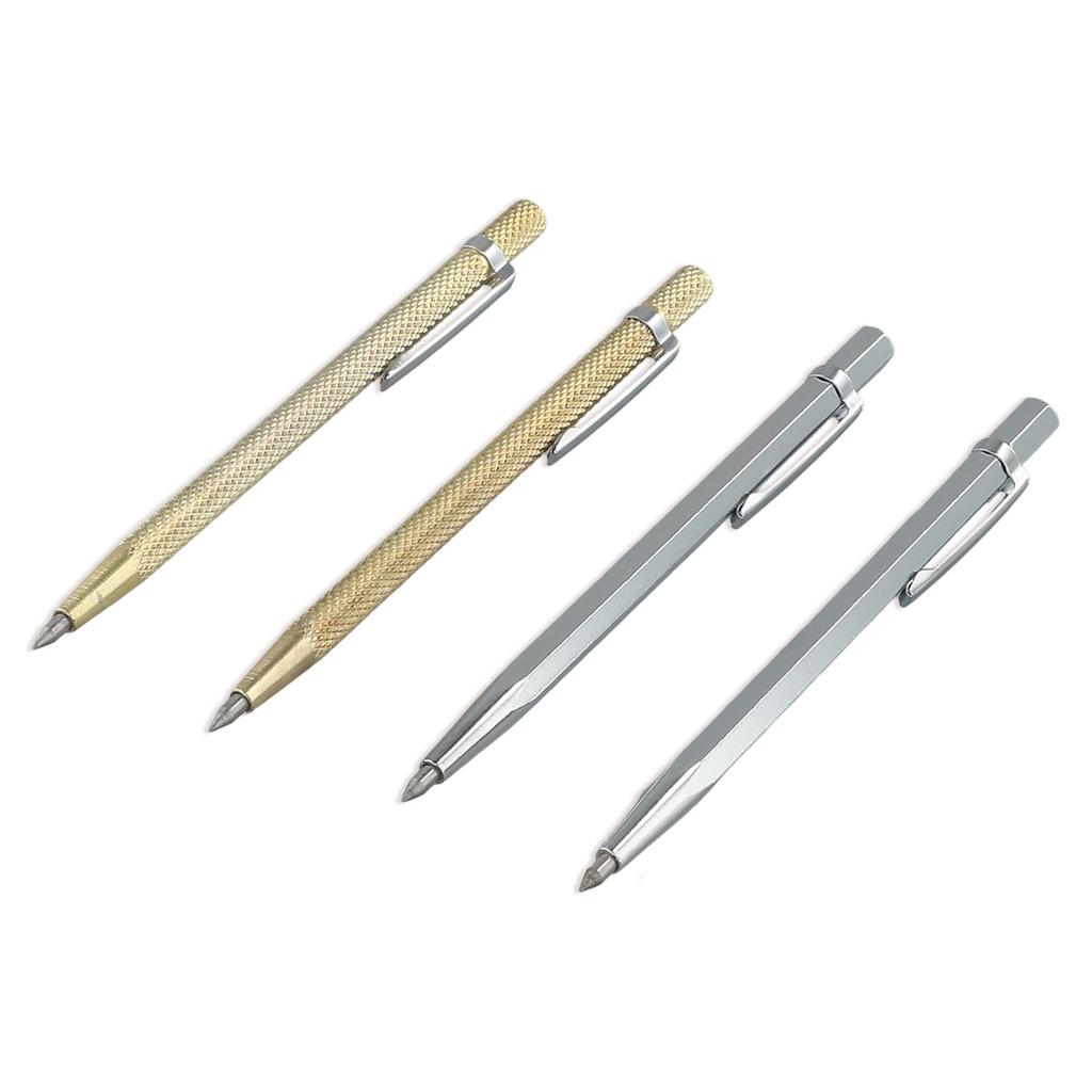 4er-Pack Hartmetall-Spitzen Glasmarking-Stift zum Ziehen von Fliesen-Schnittlinien auf Stahl, Eisen, Keramik, Marmor und anderen Oberflächen
