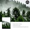 Green Forest Poster Snow Mountain Picture Art Nature Landscape Wall Painting Nordic Style Canvas Print Artwork Home Decoration
