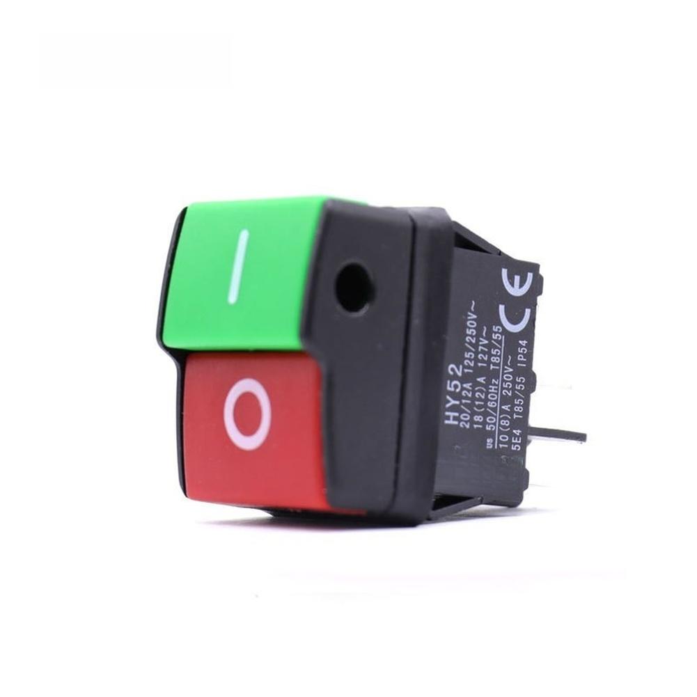 

FOR HY52 Type Push Button Switch for Car Wash Machine Integration 35x46.6x28mm ABS Housing IP54 Rated 20A 125V 12A 250V China Mainland