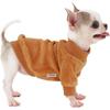 LOPHIPETS Small Dog Sweatshirt - Lightweight Cold Weather Coat - Fits 0.5-1.2 Lbs - Young Chihuahuas & Teacup Puppies - Camel XX-Small