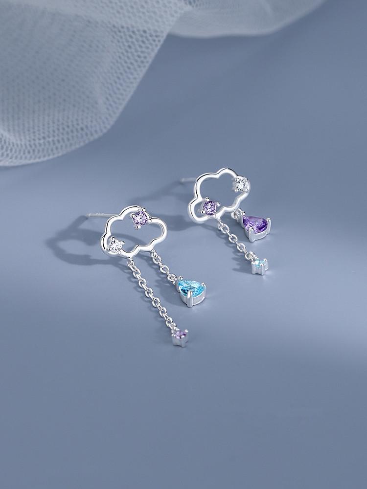 2022 Trend: Women's Light Luxury Cloud Earrings with 925 Silver Needle