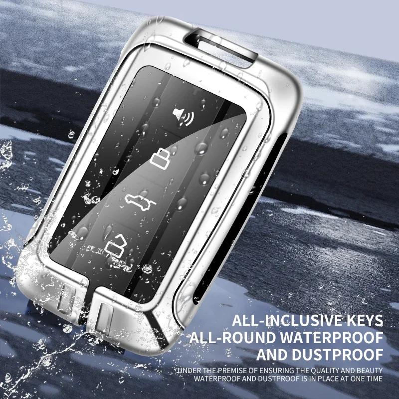 Zinc Alloy Leather Car Remote Control Key Bag Shell Suitable for Tank 300 500 Car Key Chain Bag Interior Accessories