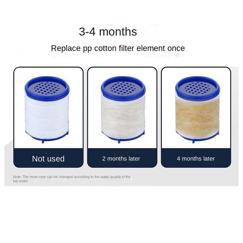 30PCS Faucet Filter Cartridge Kitchen & Bath Shower Tap Water Filter Clean Dual Cartridge PP Cotton Water Filter Unit