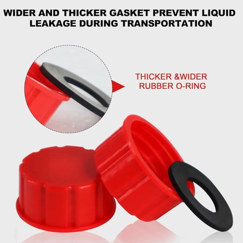 Universal Plastic Gas Can Caps Replacement Durable Coarse Thread Caps for Storage Transportation, Fuels Leak Prevention