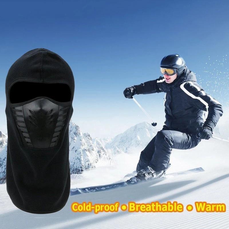 Bike Face Mask Winter Warm Windproof Carbon Filter Thermal Fleece Hat