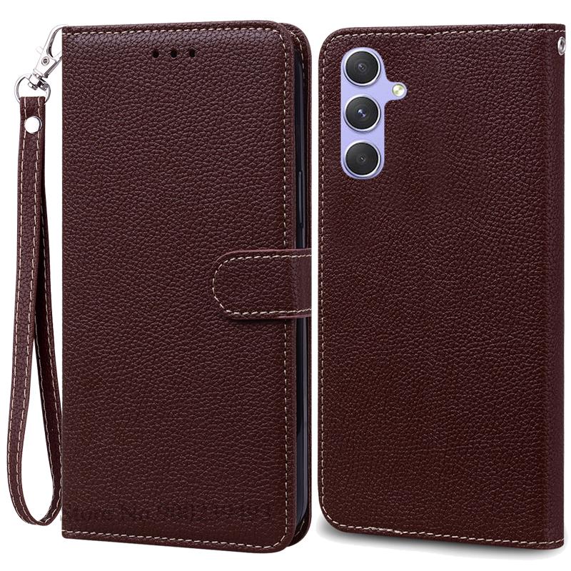 A35 5G Case For Samsung Galaxy A35 Case Leather Wallet Flip Case For Samsung Galaxy A35 5G Cover Coque Fundas Shell Etui