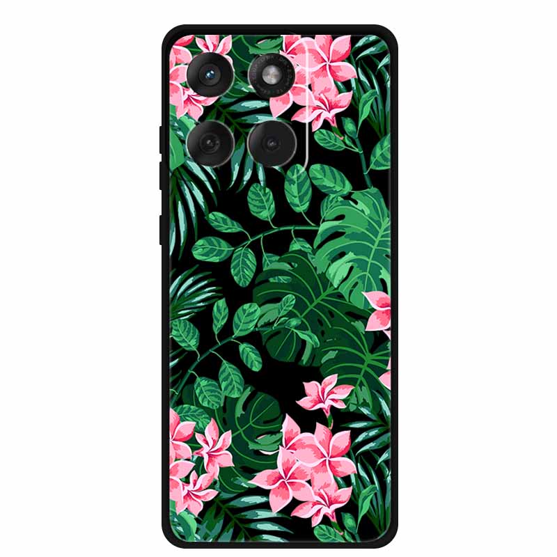 For Motorola G67 Power 5G 2025 Case Shockproof Soft Black Silicone Cute Cat Coque For Moto G67 Power Case 6.7" Cartoon Bumper