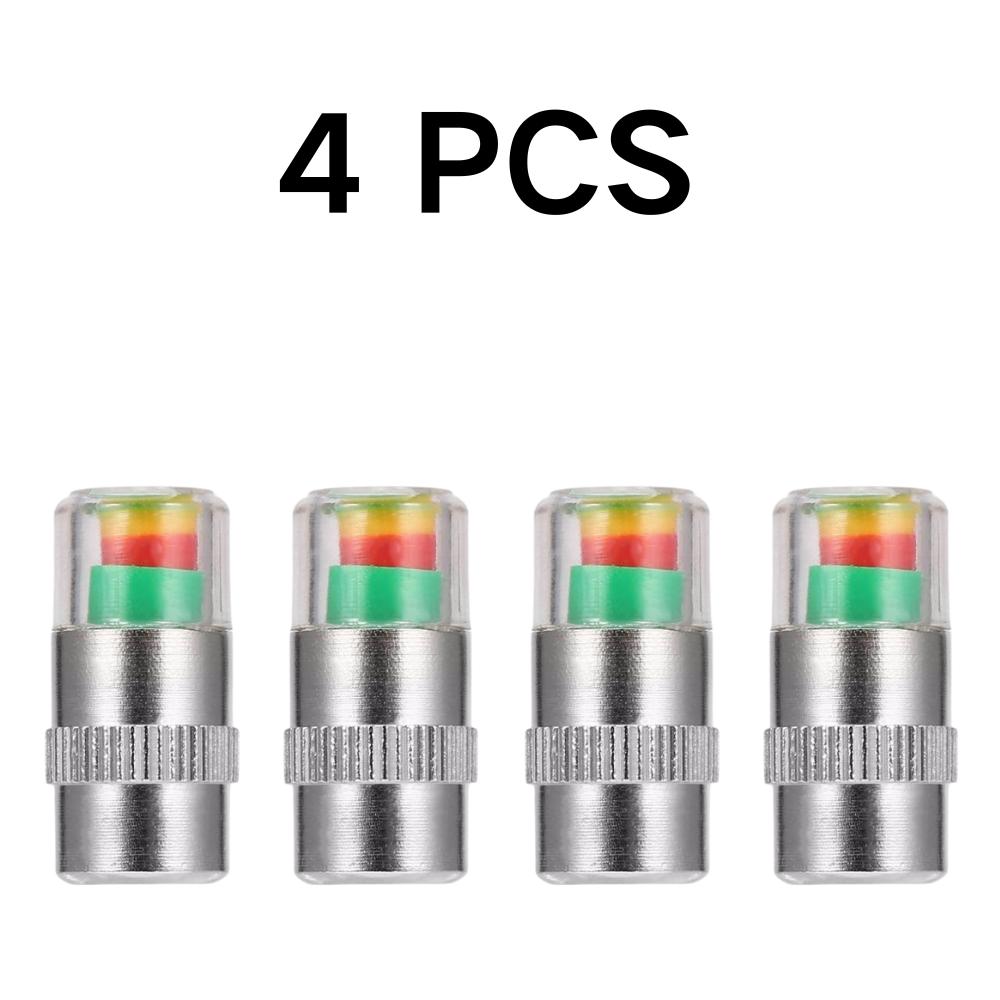 Cars Tire Air Pressure Monitor Alert 4/8/10 Pcs Tyre Cap Indicator Alert Air Pressure Gauge
