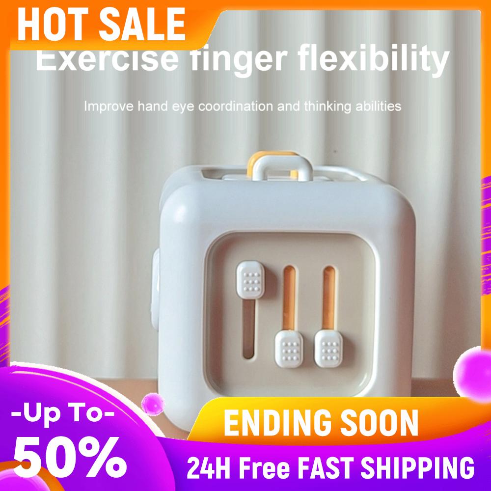 

Rotating Fan Press Switch Mirror Toy 6 in 1 Busy Cube Practice Hands On Skills Autism Sensory Toy English Color Box for Girl China Mainland