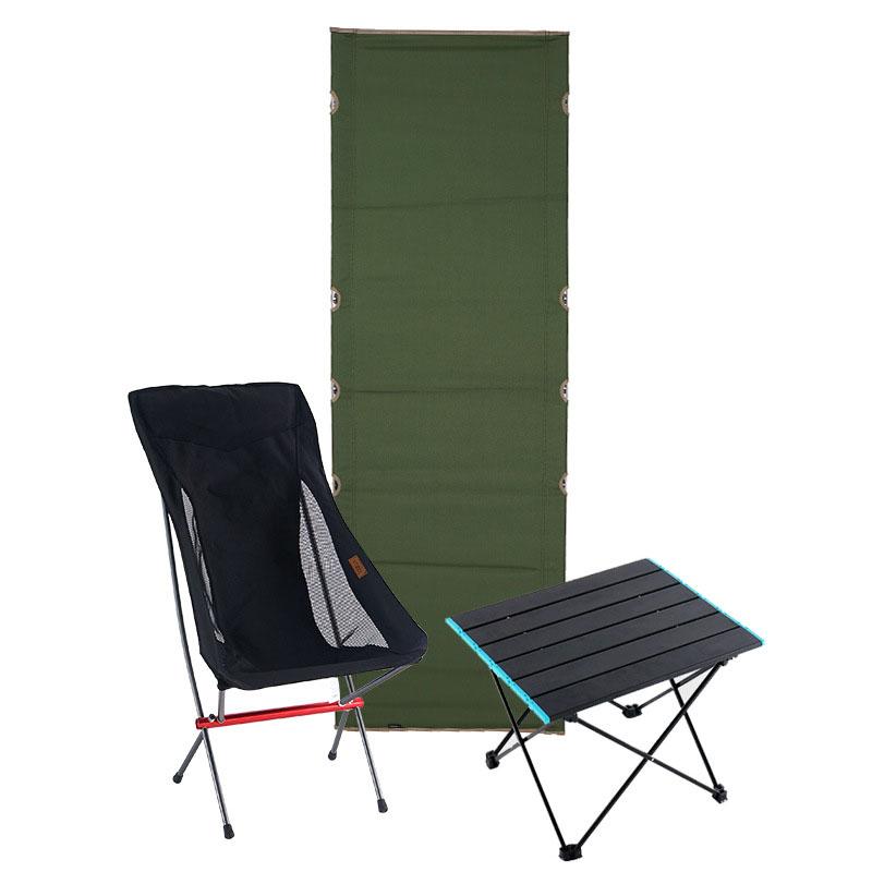 Ultralight Folding Camp Cot Oxford Fabric Aluminum Frame Full Size Portable Bed Sturdy Support for Camping Office Nap Multi-Scene Use