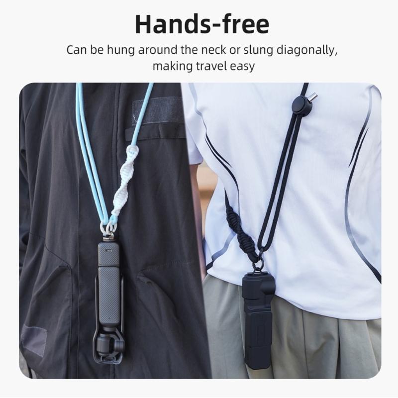 Durability Camera Lanyard Compatible for Pocket 3 Camera Lanyard Belt Featuring AntiSlip Design and Easy Installation