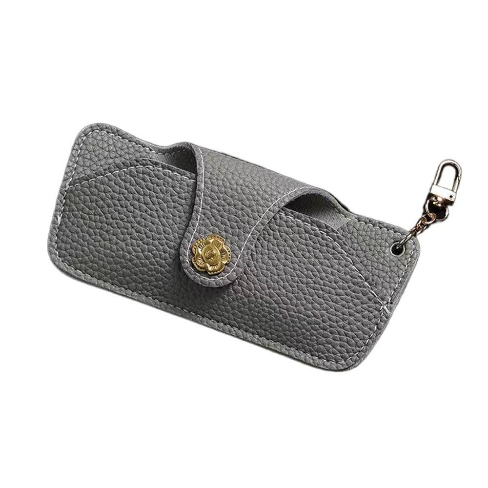Holder Eyeglasses Protective Box PU Leather Sunglasses Bag Camellia Glasses Case Eyewear Holder