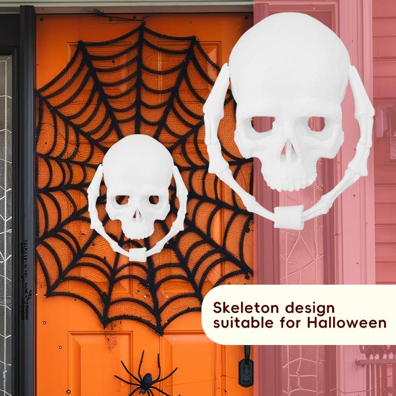 Halloween Pirate Skeleton Door Knocker Creative Home Front Decoration Festive Atmosphere Ornament Interesting Knock Handle