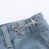 Fashion Star Waist Buckle Adjustable Detachable Pants Clips Waist Tightener For Girls Nail-free Jeans Metal Button Snaps