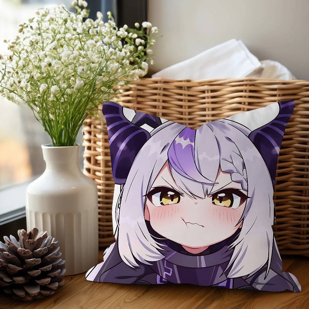 

Hololive L-Laplus D-Darknesss Наволочка 30x50 Полиэстер Диванные подушки Декоративные накидные подушки Домашнее украшение Наволочка 16x16Inch