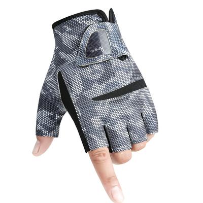 Non-Slip Breathable Half-Finger Summer Gloves for Fishing, Cycling, and Fitness with Sun Protection