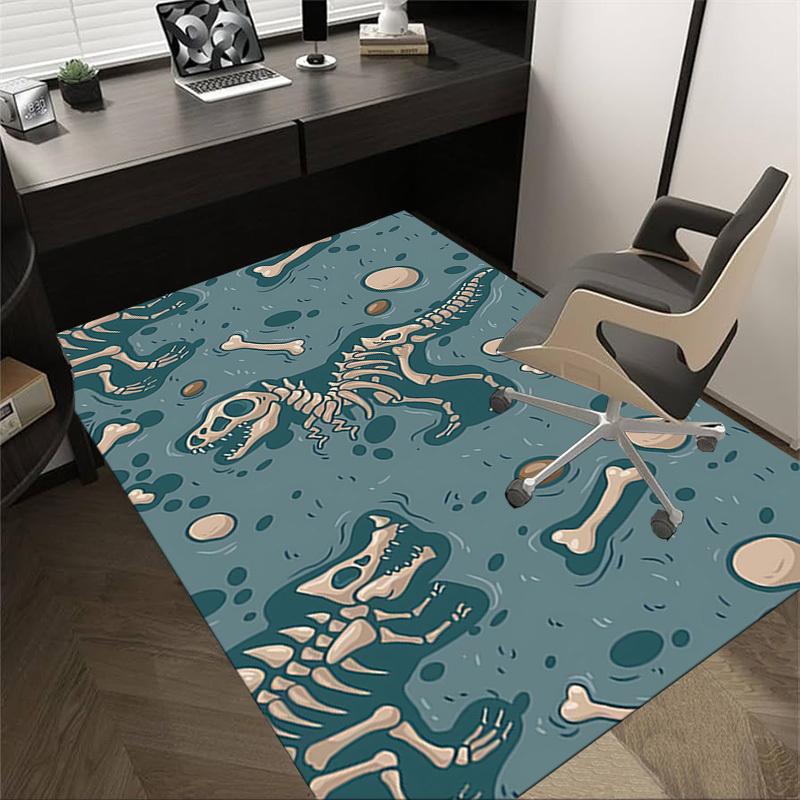 1PC Dinosaur Fossils Extra Large Non-Slip Floor carpet, Office, family, bedroom, Studio - Large Area RugJ0341 60cm by 90cm