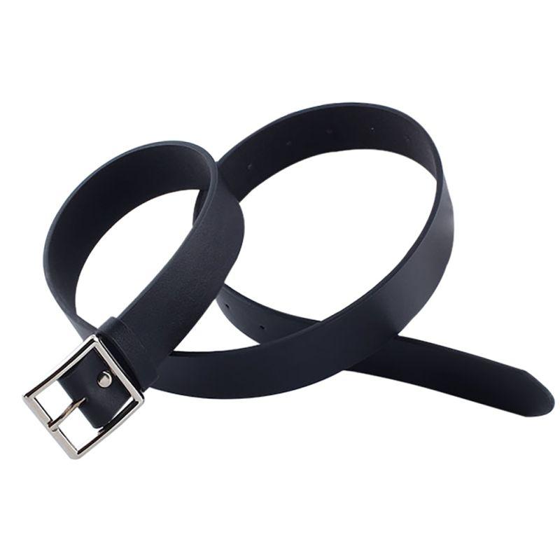 Lady's Leather Belt With Square Wide Belts Female Slim Waistband Female Ladies Apparel Accessories