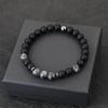 Noter Bracciale da Uomo Fatto a Mano 8mm Onice Pietra Occhio di Tigre Braccialetto di Perline Ematite Guarigione Braccialetto Regalo Uomo Accessori per il Tempo Libero