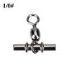 20pcs Set   T Shape   Line Crane Fishing Swivels Connectors Accessories (2Celsius0# )