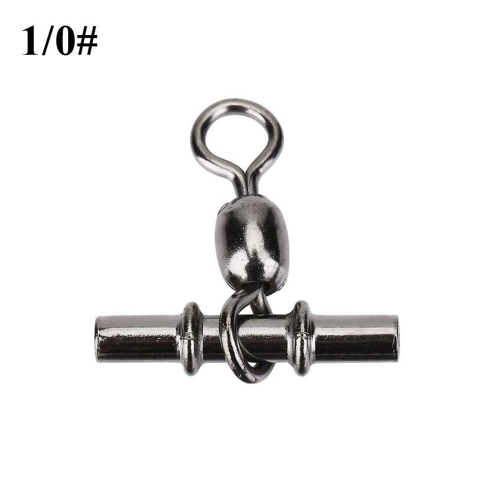 20pcs Set T Shape Line Crane Fishing Swivels Connectors Accessories (2Celsius0# )
