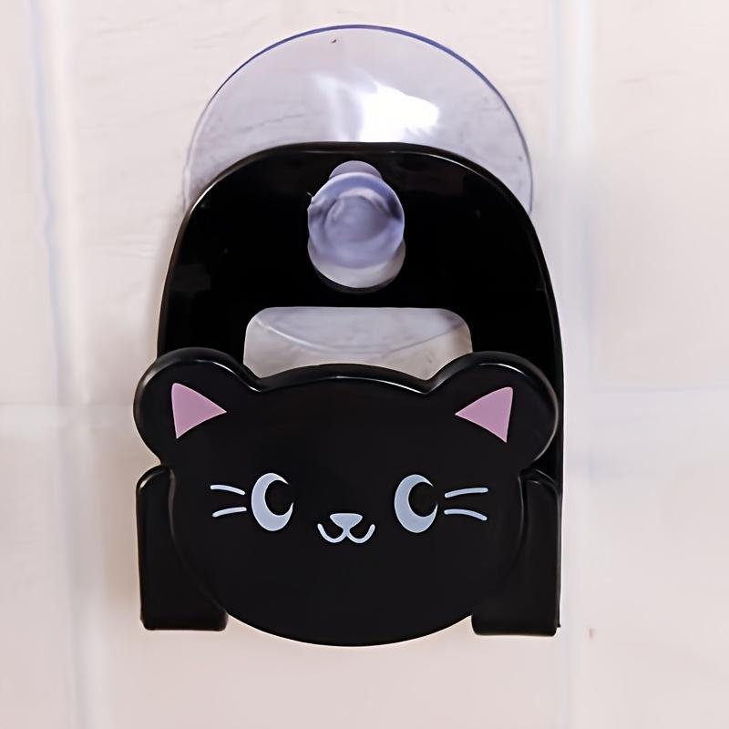 4pcs Piece Cartoon Bath Sponge Holder Cloth Storage Rack Multi-Purpose Sink Rack Bathroom Sundries Rack Hook