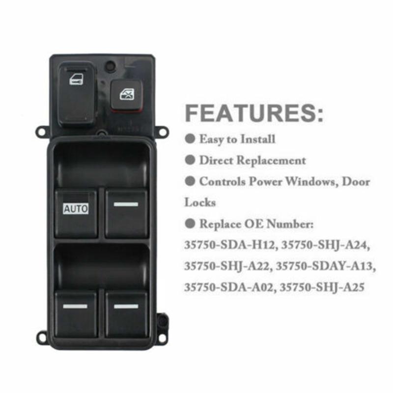 Car Electric Window Switch Elevator Regulator Button for 35750-SDA-H12 2003-2008