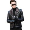 New Winter Leather Jacket Men's PU Sports Jacket Men's Slim Fit Casual Sports Jacket Men's Suit Collar Coat