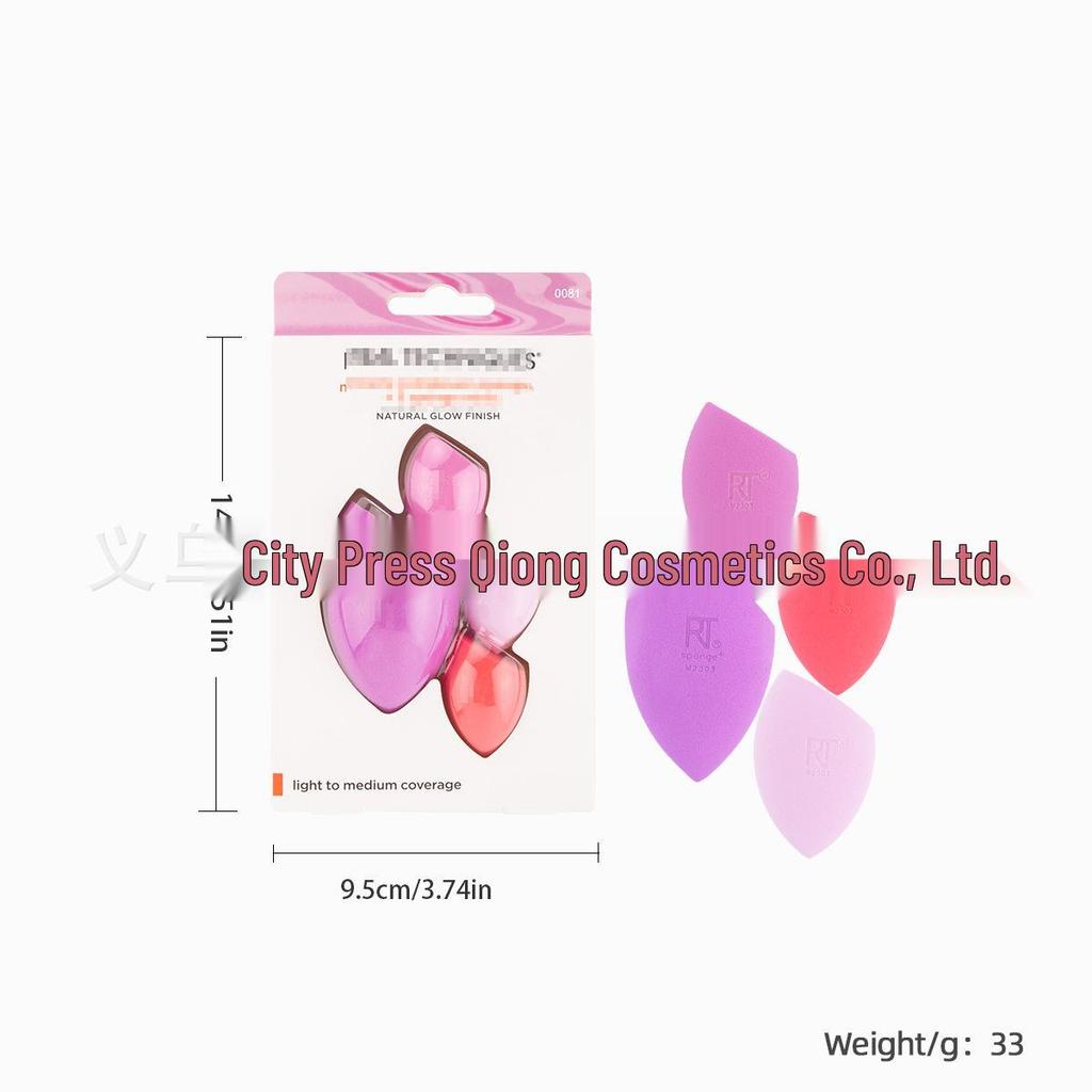 American RT Series 1997 Makeup Brush & Sponge Set: Includes Blush, Blending, Eyeshadow Brushes & Beauty Sponge, Exclusive for Foreign Trade.