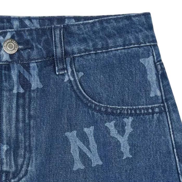 New MLB Denim Short Skirts Women's Indigo 3FDSB0143-50INS