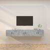 Wall Mounted TV Cabinets Set of 3 Concrete Grey 80 x 34.5 x 40 cm