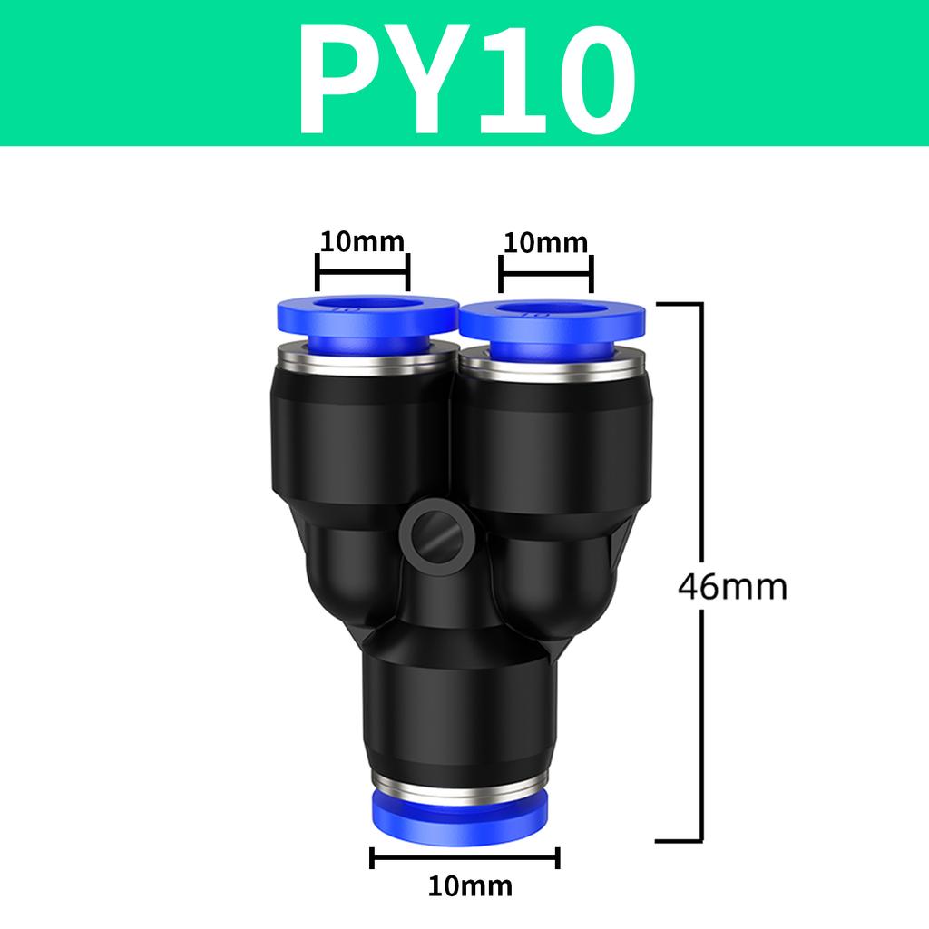 1/10/50PCS Pneumatic Fitting Pipe Connector Tube Air Quick Fitting Water Push In Hose Plastic PY 4mm 6mm 8mm 10mm 12mm 14mm 16mm