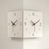Modern Double-sided Corner Wall Clocks Luxury Clock Watch Creative Living Room Design Clocks Minimalist Watches Home Furniture